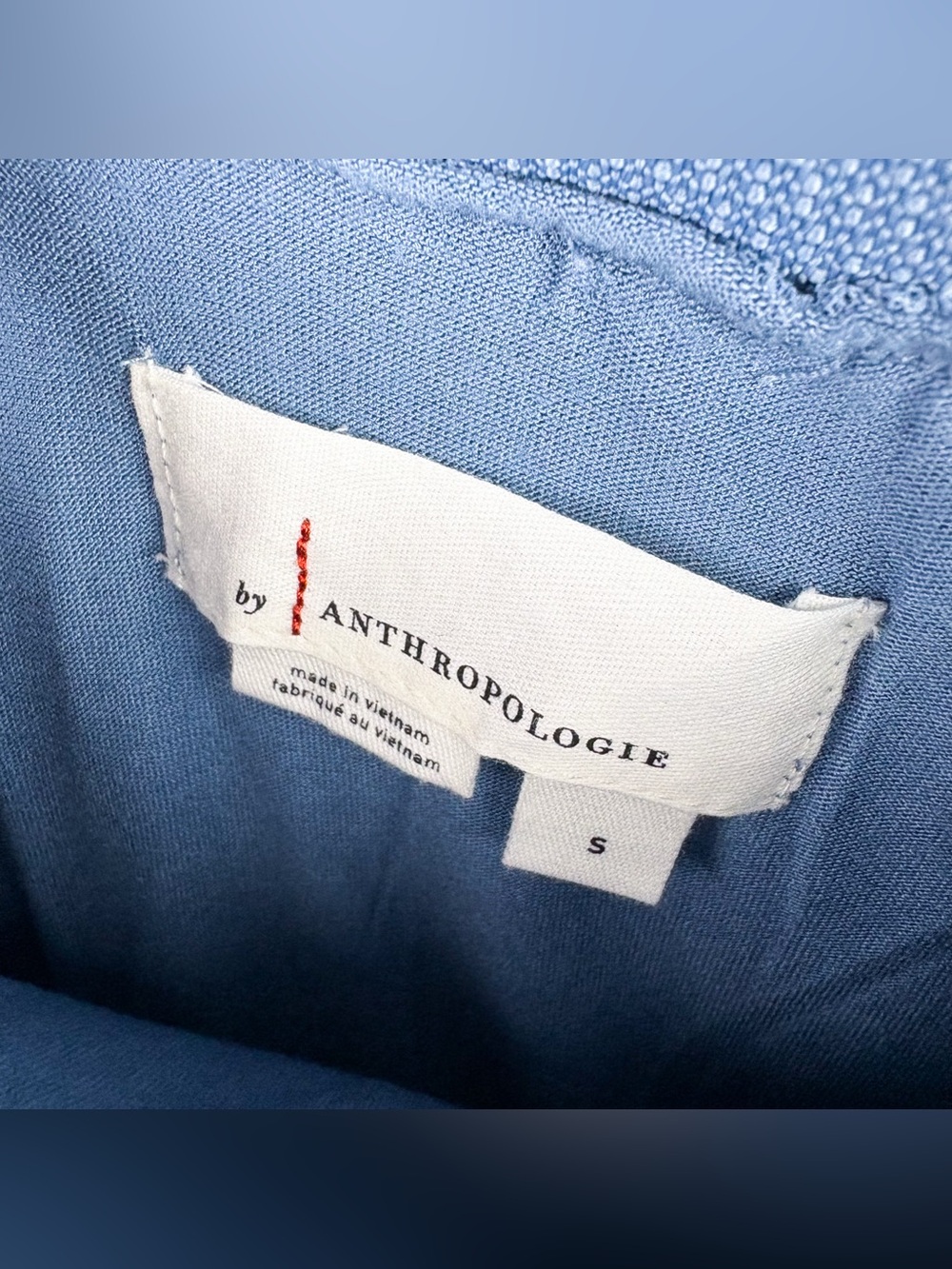 Anthropologie Ruffled Tulle Midi Skirt Blue Polka Dot Lace Layered Small - Picture 4 of 7
